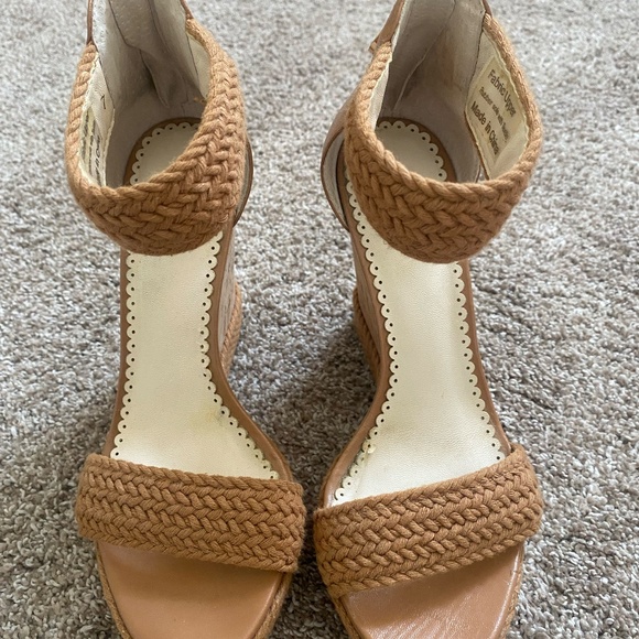 C. Wonder Platform Wedge Sandal with cork heel size 7 - Picture 2 of 8